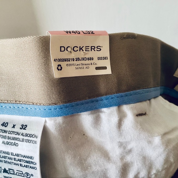 Dockers Signature Best Pressed Relaxed Pleated Khakis Size 40 L32 NWT Classic - Picture 9 of 14